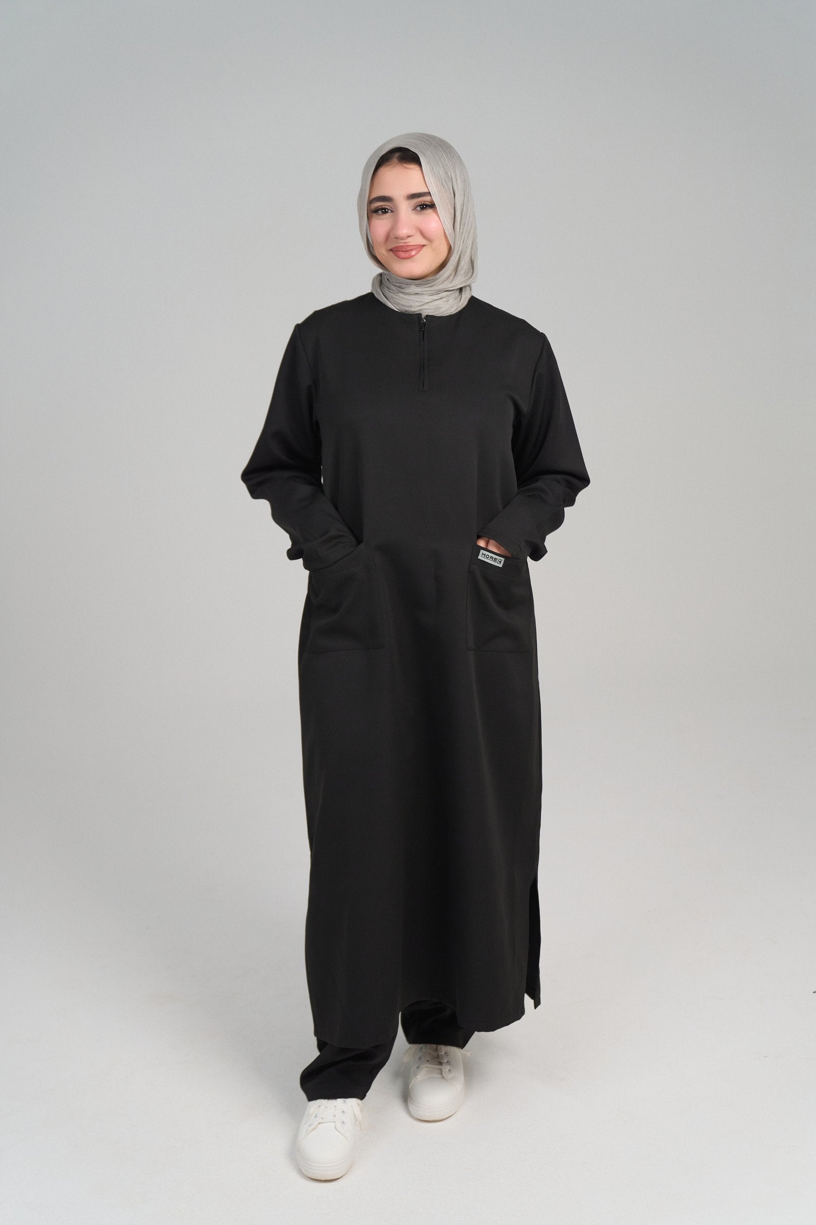 سكراب طبي حجابي - أسود