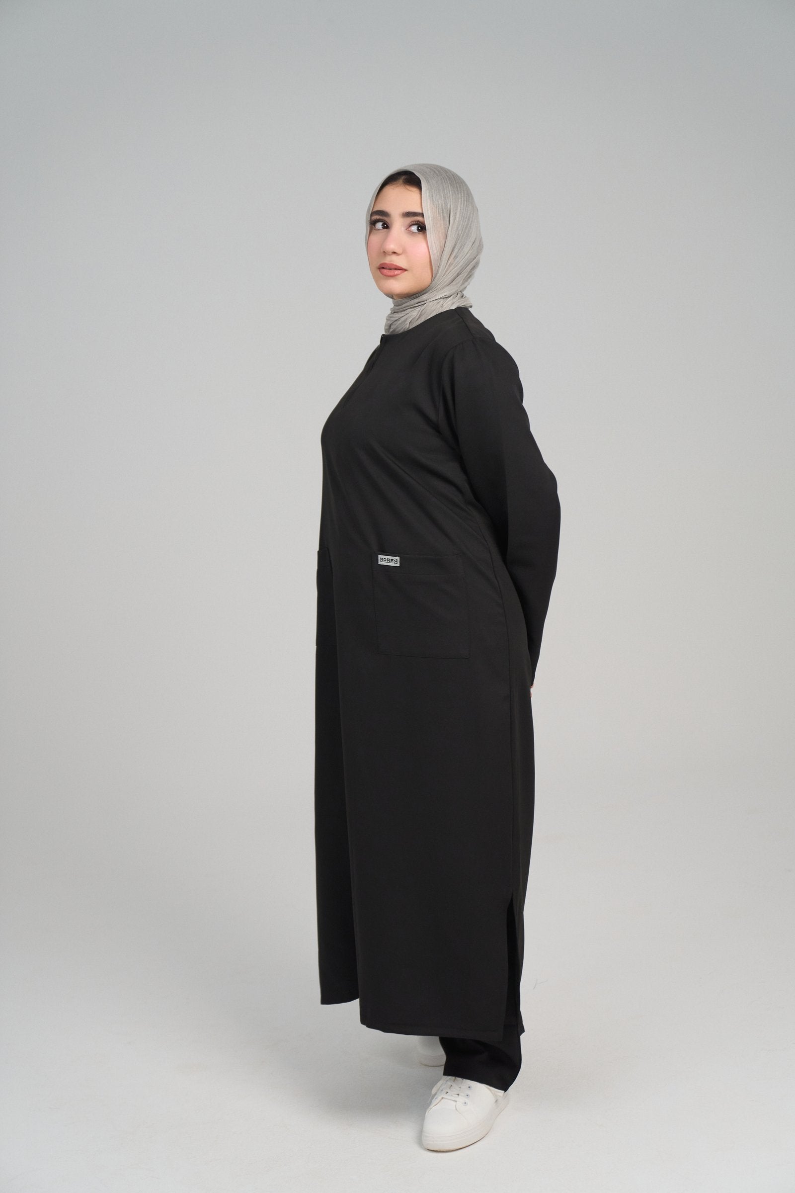 سكراب طبي حجابي - أسود