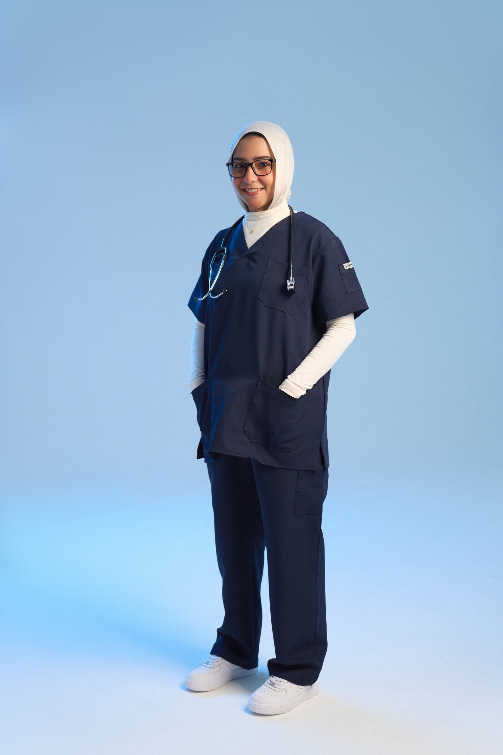 سكراب طبي V-Shape - كحلي