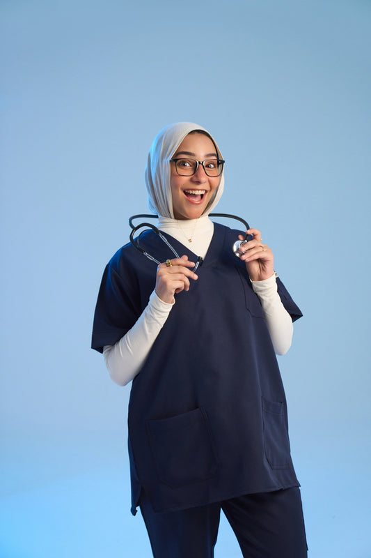 سكراب طبي V-Shape - كحلي