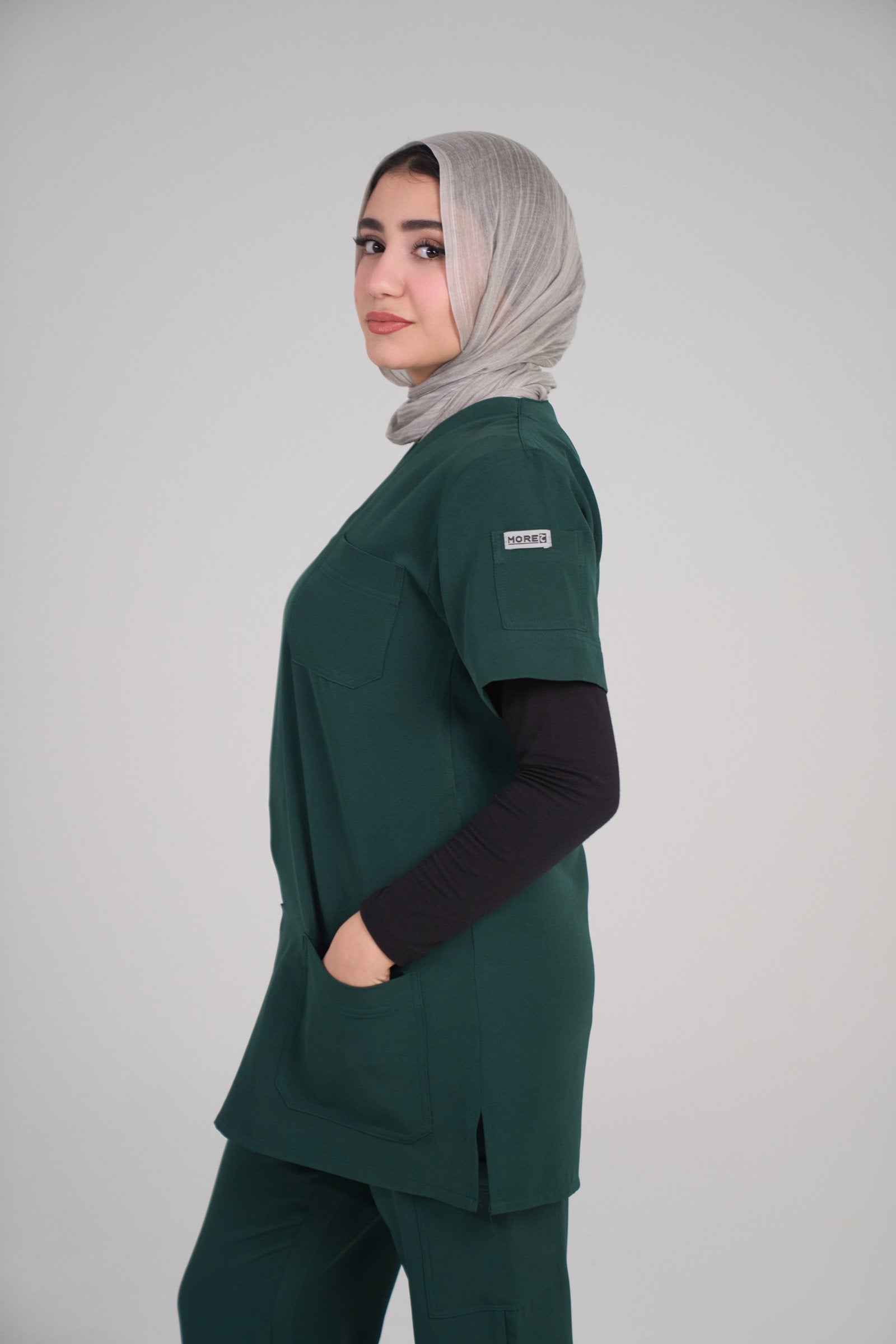 سكراب طبي V-Shape - زيتي