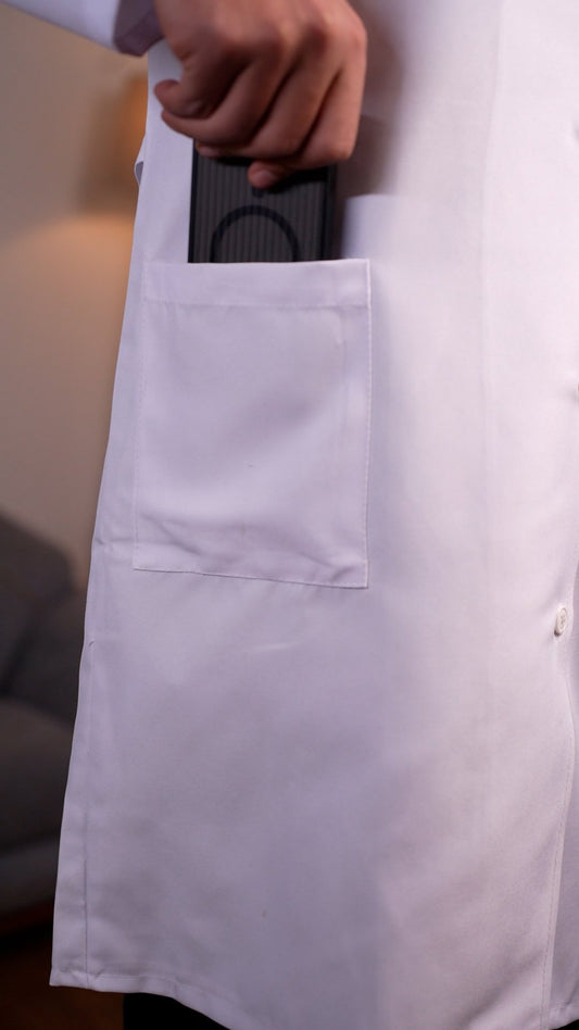 بالطو طبي أبيض - أبيض